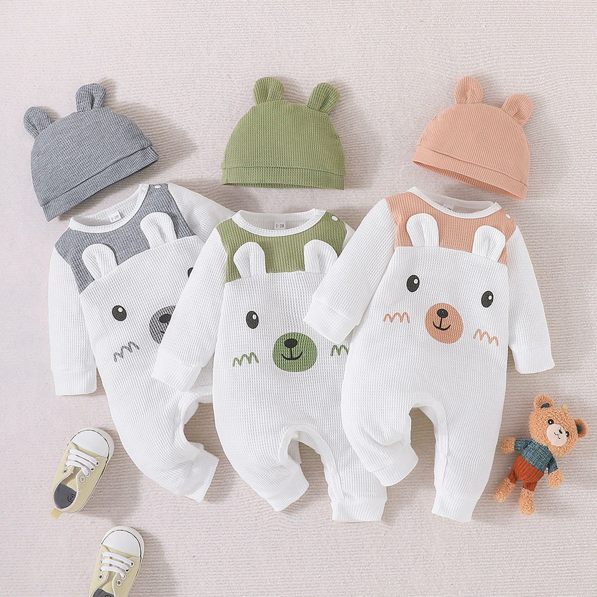 Long Sleeve Jumpsuit Hat Jumpsuit Children’s Clothing