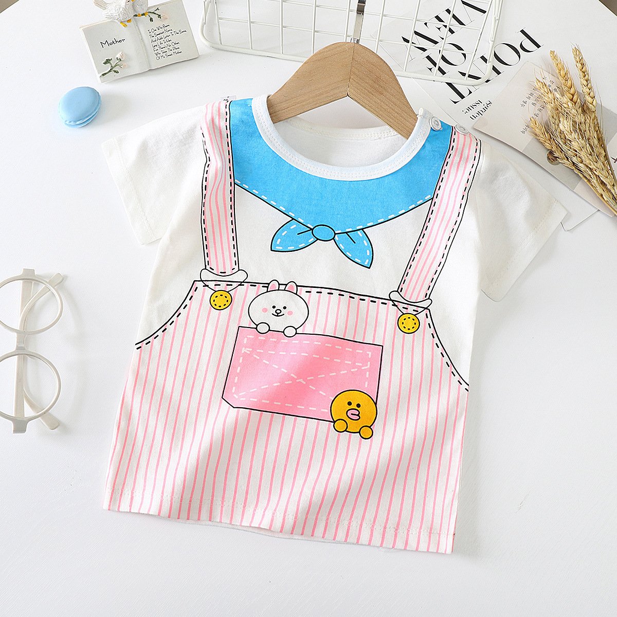 Children’s Short-sleeved T-shirt cotton Baby Half-sleeved Bottoming Shirt