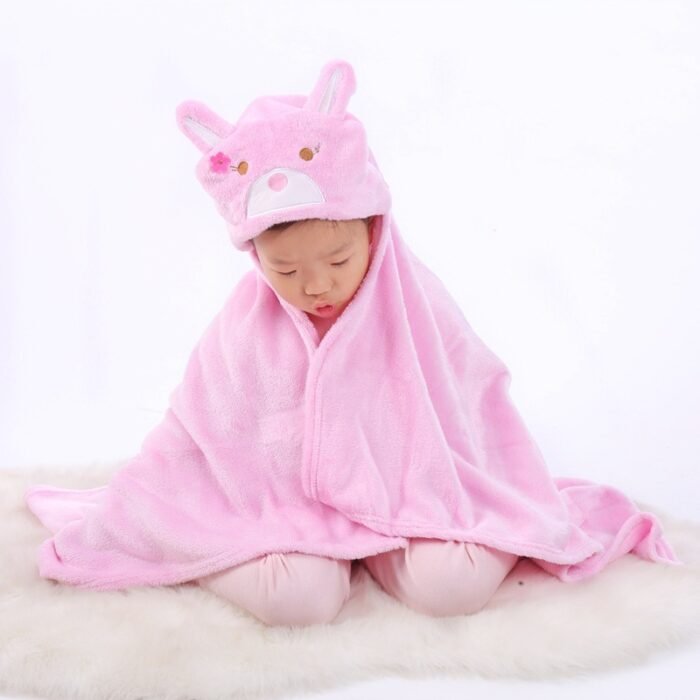 Hood Bath Towel For Kids Baby Bathrobe Cute Animal Towel - Image 4
